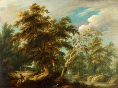 Alexander Keirincx - Hunters in a Forest - WGA12109