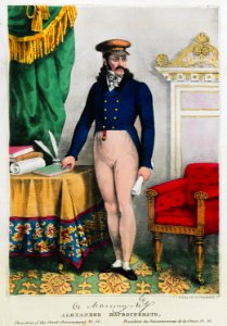 Alexander Mavrocordato, President of the Greek Government etc - Friedel Adam De - 1830
