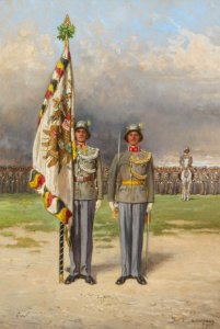 Alexander Pock Leutnant und Fahnenträger des Gardebataillons