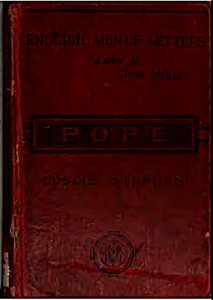Alexander Pope (Leslie) book cover