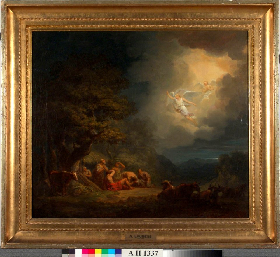 Alexander Lauréus - Enkelten ilmestys paimenille - A II 1337 - Finnish National Gallery
