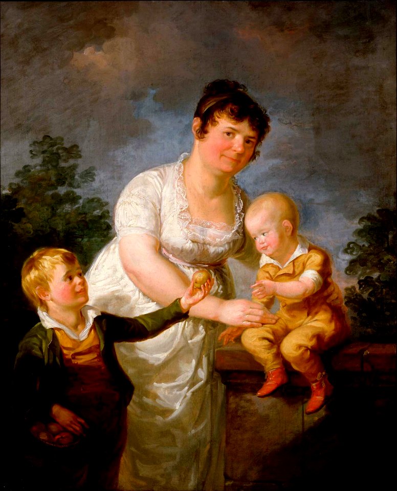 Alexander Lauréus - Mariana Juliana Laureus and Her Two Sons - A I 1 - Finnish National Gallery