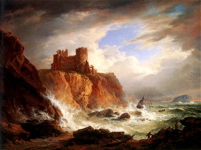 Alexander Nasmyth - A View of Tantallon Castle - WGA16442