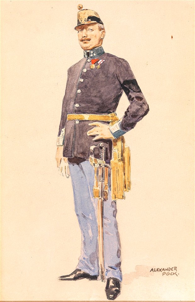 Alexander Pock Offizier