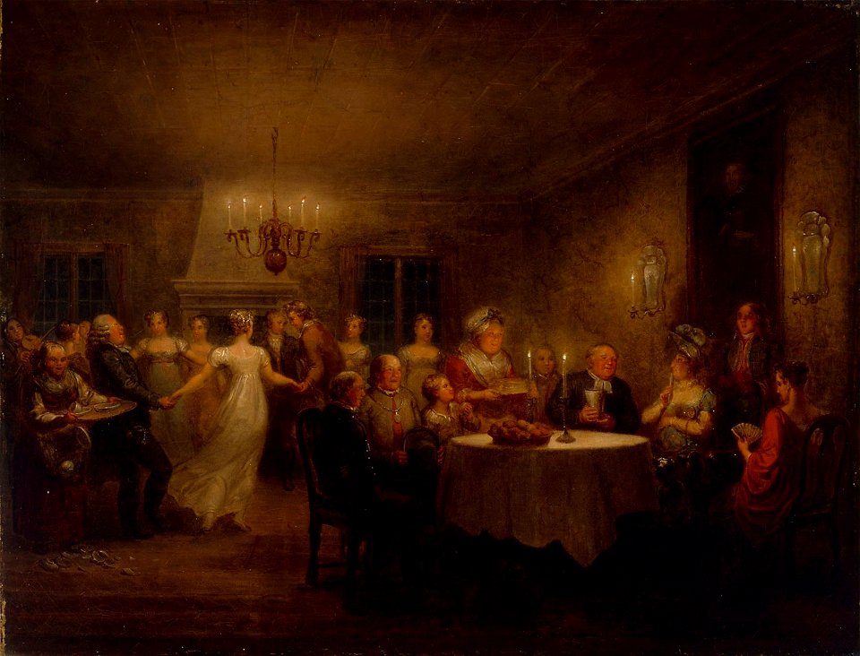 Alexander Lauréus - Party at the Parsonage - A-2002-563 - Finnish National Gallery