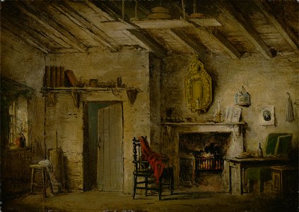 Alexander Nasmyth - Stage Design for Heart of Midlothian; Deans' Cottage - Google Art Project
