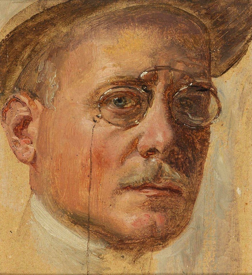 Alexander Pock Selbstbildnis um 1910