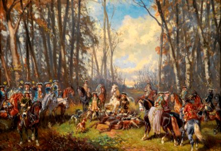 Alexander von Bensa Nach erfolgreicher Jagd