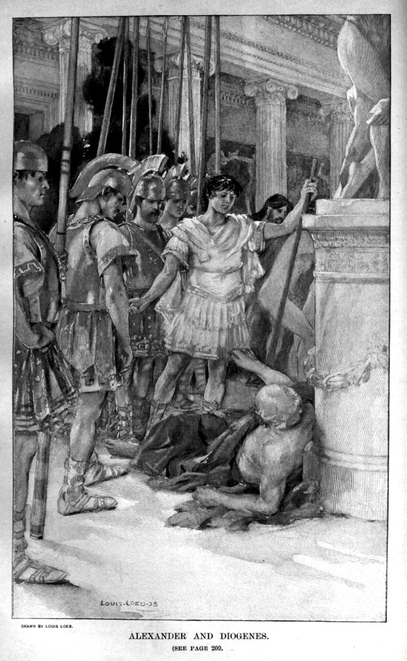 Alexander visits Diogenes at Corinth by Louis Loeb (1898)
