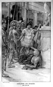 Alexander visits Diogenes at Corinth by Louis Loeb (1898)
