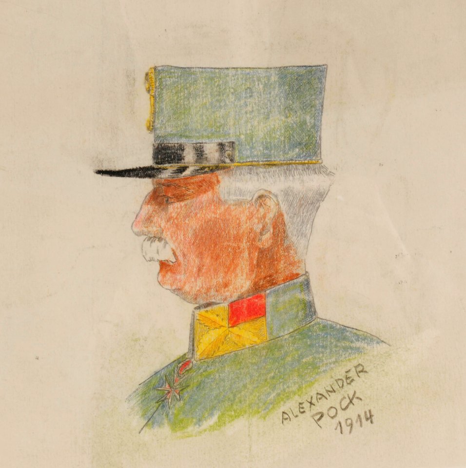 Alexander Popp Porträt eines Soldaten 1914