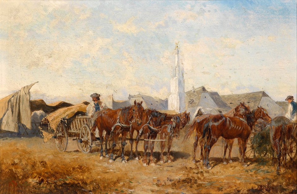 Alexander von Bensa Markttag in Szolnok