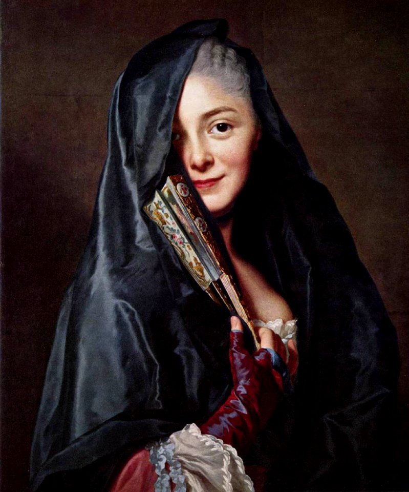 Alexander Roslin - The Lady with a Fan (The Artist's Wife) - WGA20067