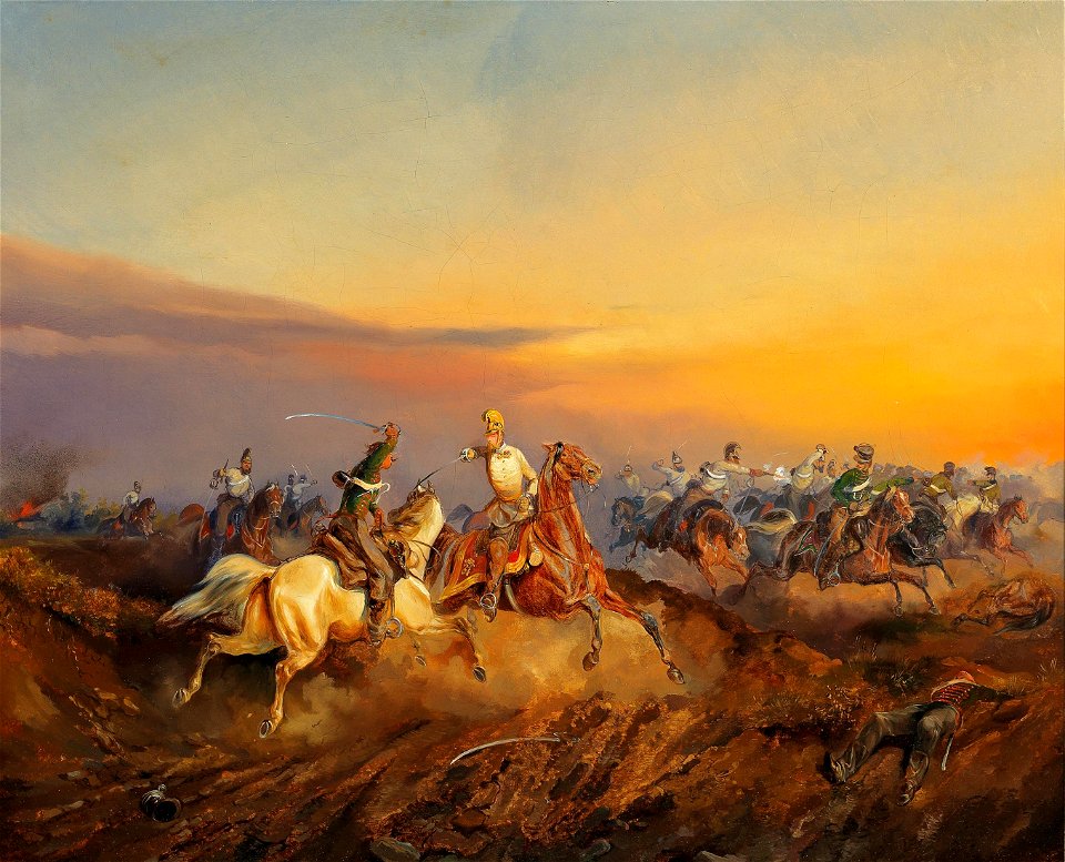 Alexander von Bensa Szene aus der Ungarischen Revolution