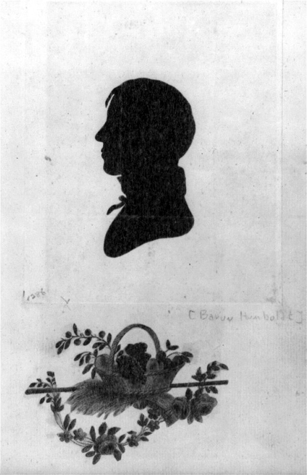 Alexander von Humboldt, 1769-1859, silhouette LCCN2005696211