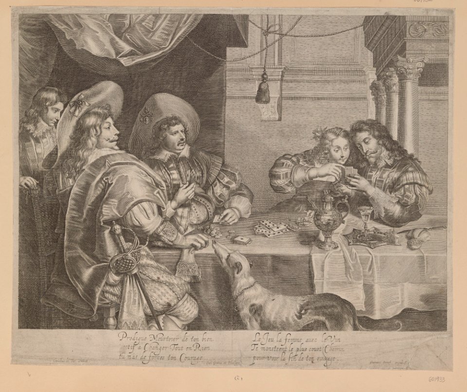 Alexander Voet (I), Cornelis de Vos - The Card Players