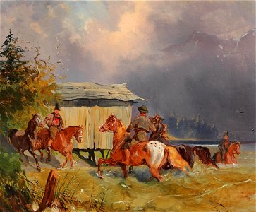 Alexander von Bensa Abkühlung der Pferde