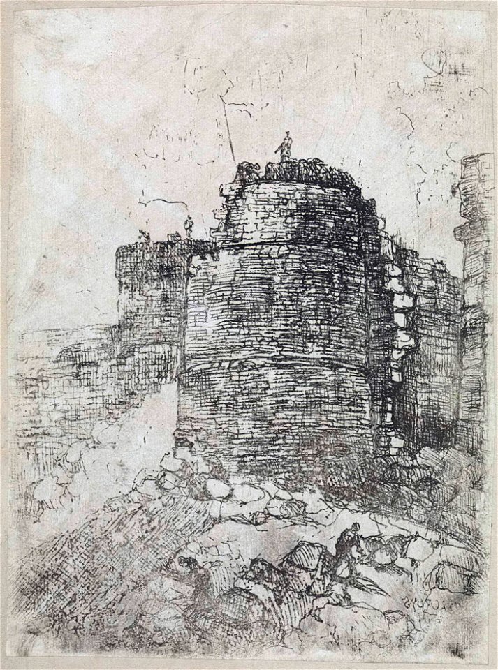 Alexander Schaepkens, afbraak Lindenkruispoort in Maastricht
