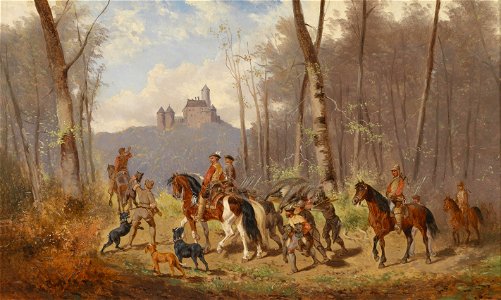 Alexander von Bensa Heimkehr nach der Bärenjagd