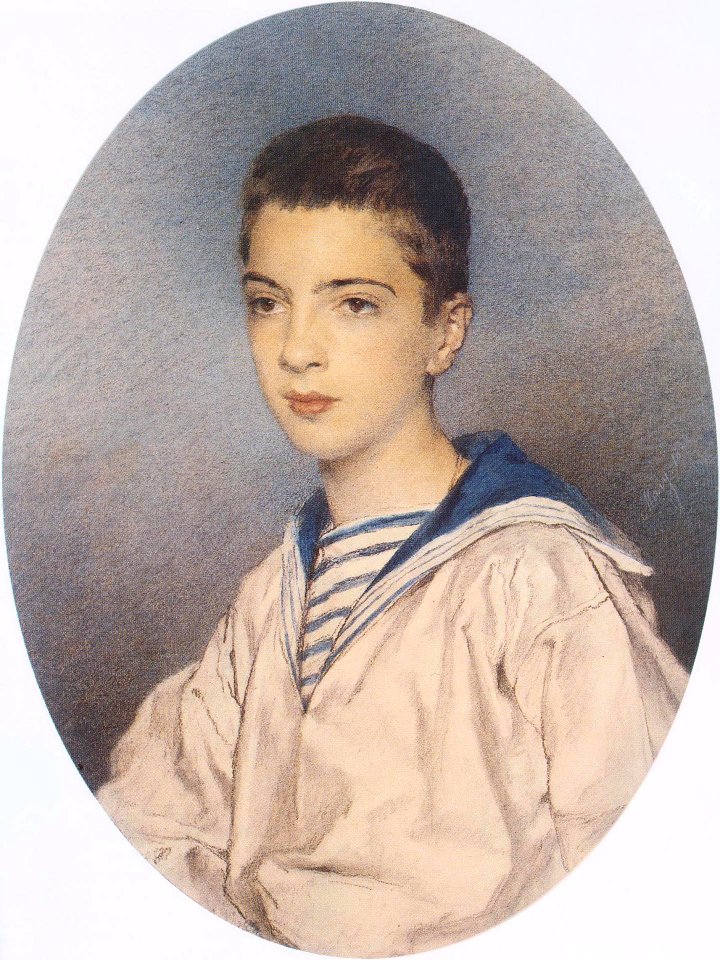Alexandr Mikhailovich of Russia by M.Etlinger (1882, Hermitage)