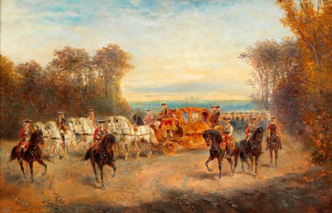 Alexander von Bensa Spazierfahrt zur Zeit Maria Theresias