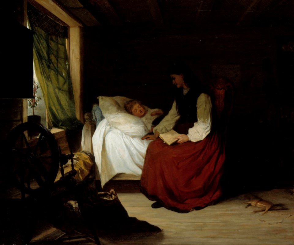 Alexandra Frosterus-Såltin - Mother with Her Sleeping Child - A I 151 - Finnish National Gallery