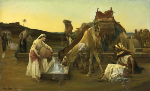 Alexandre Cabanel - Rebecca et Eliézer - 1883