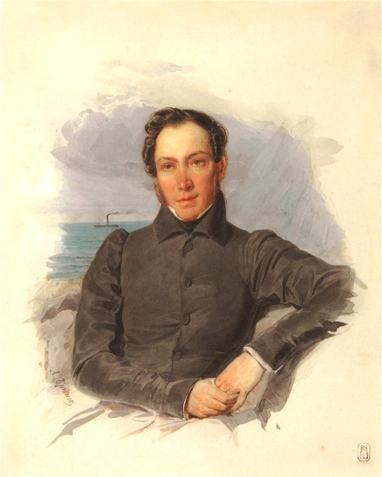 Alexandr Alexandrovich Poltoratsky (by A. Brullov)