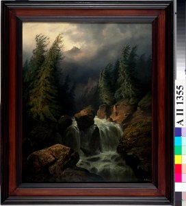 Alexandre Calame - Alppikoski - A II 1355 - Finnish National Gallery
