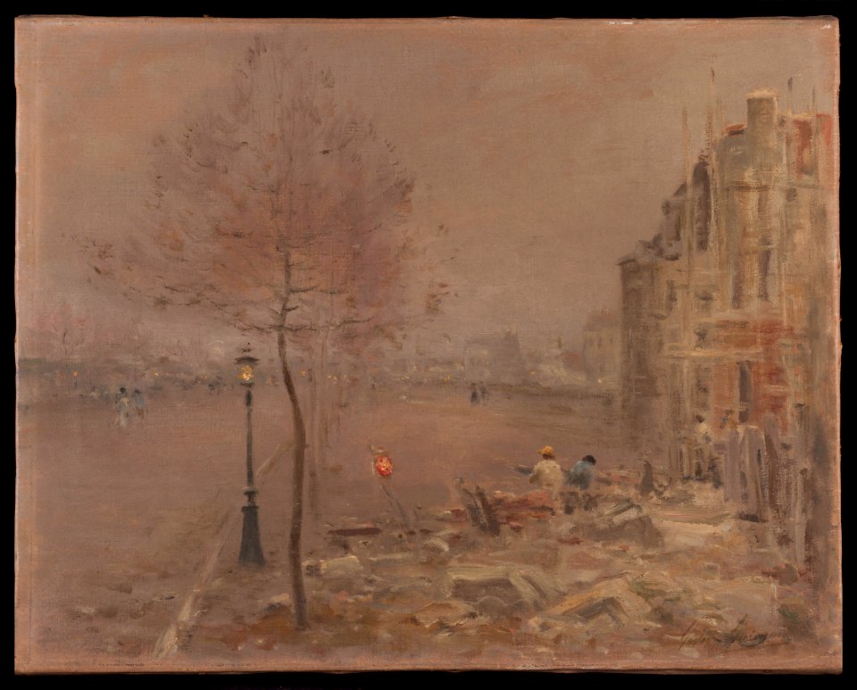 Alexandre Gaston Guignard - Boulevard Berthier, le soir - PPP3711 - Musée des Beaux-Arts de la ville de Paris