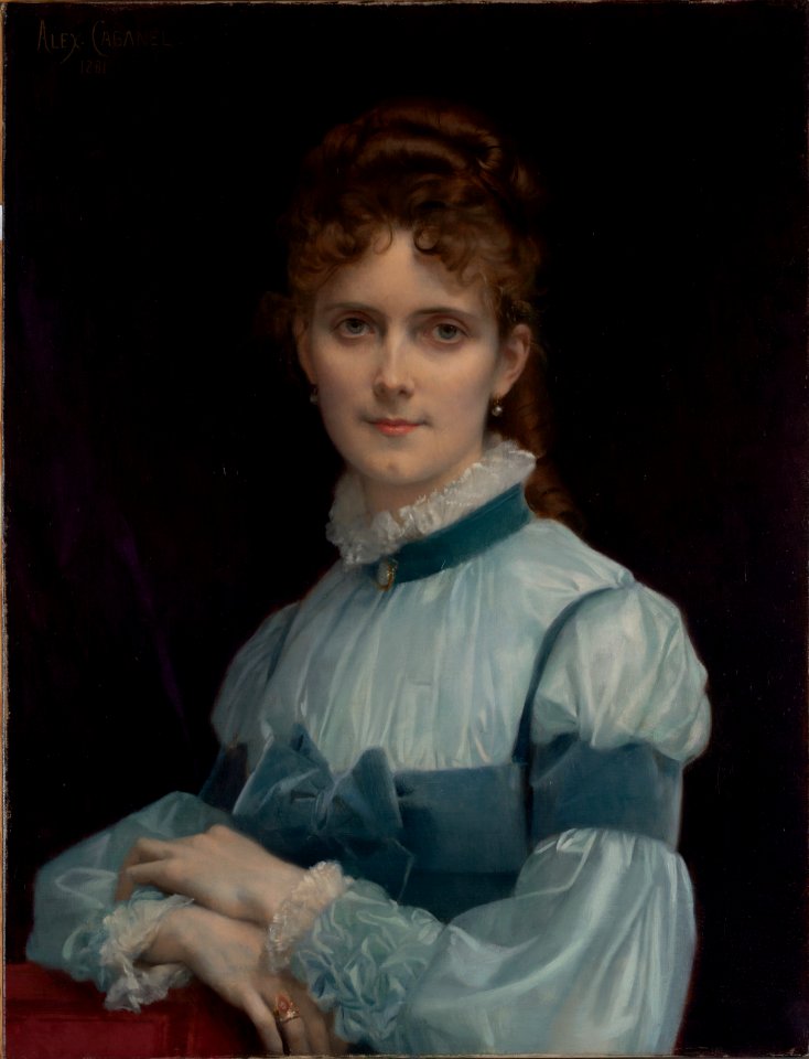 Alexandre Cabanel - Portrait of Miss Fanny Clapp - 1955.40.1 - Yale University Art Gallery
