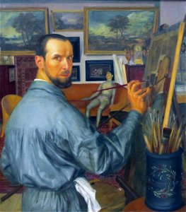 Alexandr Yakovlev (self-portrait, 1917, GTG)
