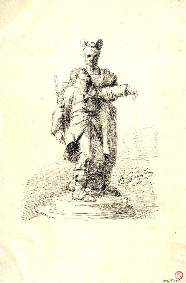 Alexandre Falguière, Soldat blessé
