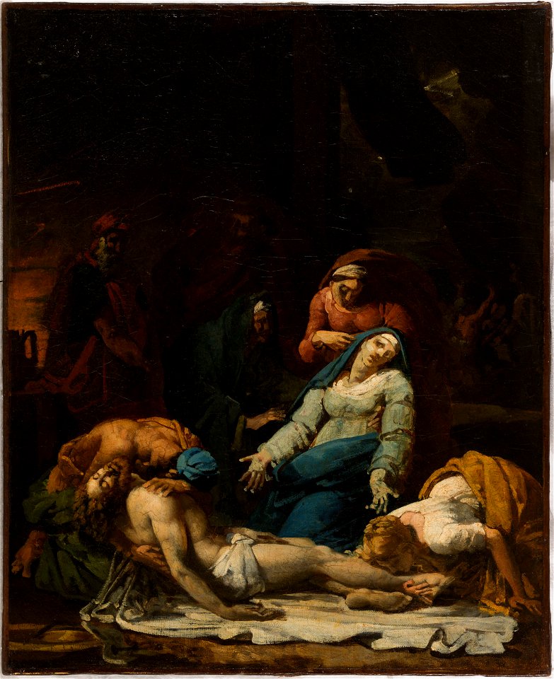 Alexandre-Charles Guillemot - Esquisse pour l'église Saint-Thomas-d'Aquin , Le Christ descendu de la Croix - PPP4592 - Musée des Beaux-Arts de la ville de Paris