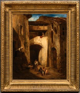 Alexandre Gabriel Decamps - Italian Courtyard - 76.27 - Detroit Institute of Arts