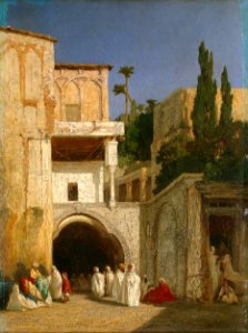 Alexandre-Gabriel Decamps - Before a Mosque - WGA06137