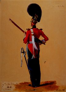Alexandre-Jean Dubois Drahonet (1791-1834) - Private John Kernan (b. 1806), 7th (The Princess Royal's) Dragoon Guards - RCIN 407019 - Royal Collection