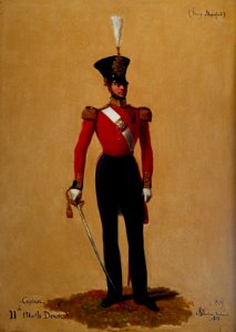 Alexandre-Jean Dubois Drahonet (1791-1834) - Captain Henry Keane Bloomfield (1799-1870), 11th (North Devonshire) Regiment of Foot - RCIN 407010 - Royal Collection