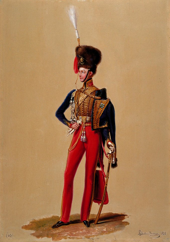 Alexandre-Jean Dubois Drahonet (1791-1834) - Prince George of Cumberland (1819-1878), GCH, Colonel of the Hanoverian Guard Hussars - RCIN 407005 - Royal Collection