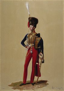 Alexandre-Jean Dubois Drahonet (1791-1834) - Prince George of Cumberland (1819-1878), GCH, Colonel of the Hanoverian Guard Hussars - RCIN 407005 - Royal Collection