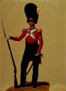 Alexandre-Jean Dubois Drahonet (1791-1834) - Sergeant William Bryant (b. 1789), Grenadier Guards - RCIN 407026 - Royal Collection