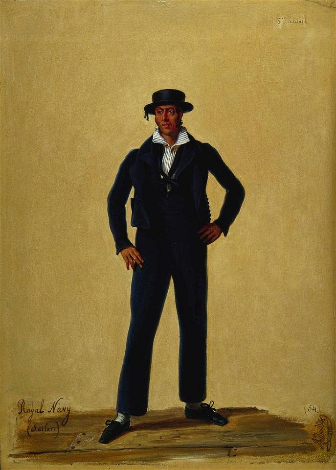 Alexandre-Jean Dubois Drahonet (1791-1834) - Seaman Charles Hiches (b. 1789), Royal Navy - RCIN 407065 - Royal Collection