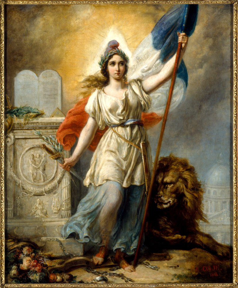 Alexandre-Marie Colin - La République, esquisse pour le concours de 1848 - PDUT1724 - Musée des Beaux-Arts de la ville de Paris