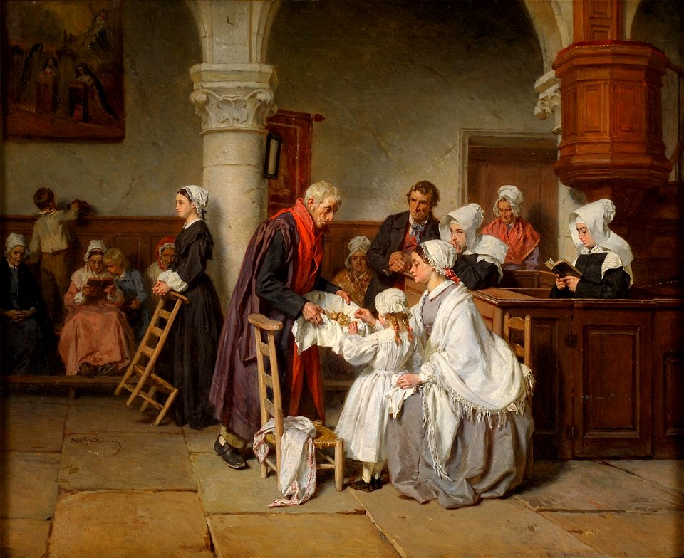 Alexandre-Marie Guillemin In der Kirche von Fontainebleau
