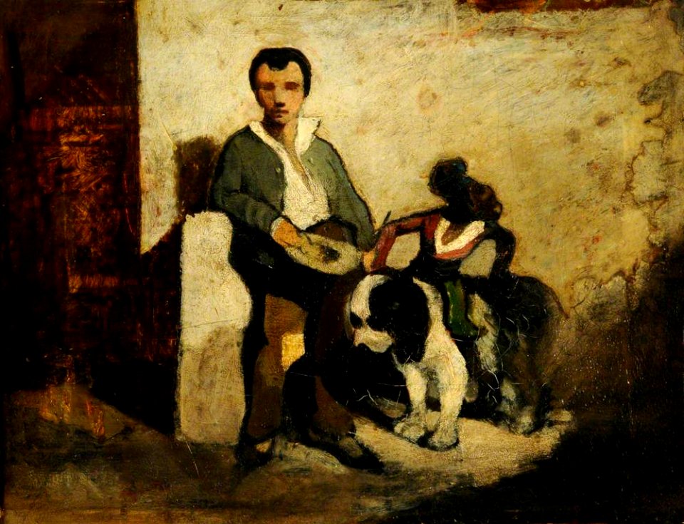 Alexandre-Gabriel Decamps (1803-1860) - The Blind Beggar - VIS.254 - Sheffield Galleries and Museums Trust