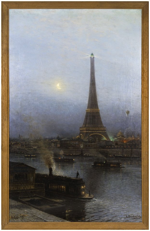 Alexei-Petrovitch Bogoliouboff - La tour Eiffel, la nuit - P2154 - Musée Carnavalet