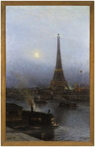 Alexei-Petrovitch Bogoliouboff - La tour Eiffel, la nuit - P2154 - Musée Carnavalet