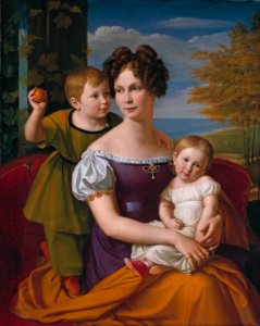 Alexandrine von Mecklenburg and her children, by Friedrich Wilhelm von Schadow