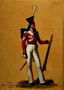 Alexandre-Jean Dubois Drahonet (1791-1834) - Sergeant Alexander Jameson (b. 1811), 2nd (or the Queen's Royal) Regiment of Foot - RCIN 407011 - Royal Collection