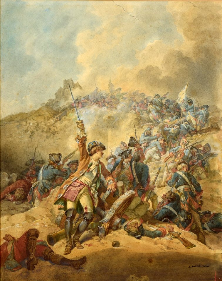 Alexandre Soldé Gefecht 1886